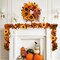 20" Wreaths for Front Door Artificial Fall Wreath Decor Door Wreath with Sunflowers, Dahlias, Berries, Bow